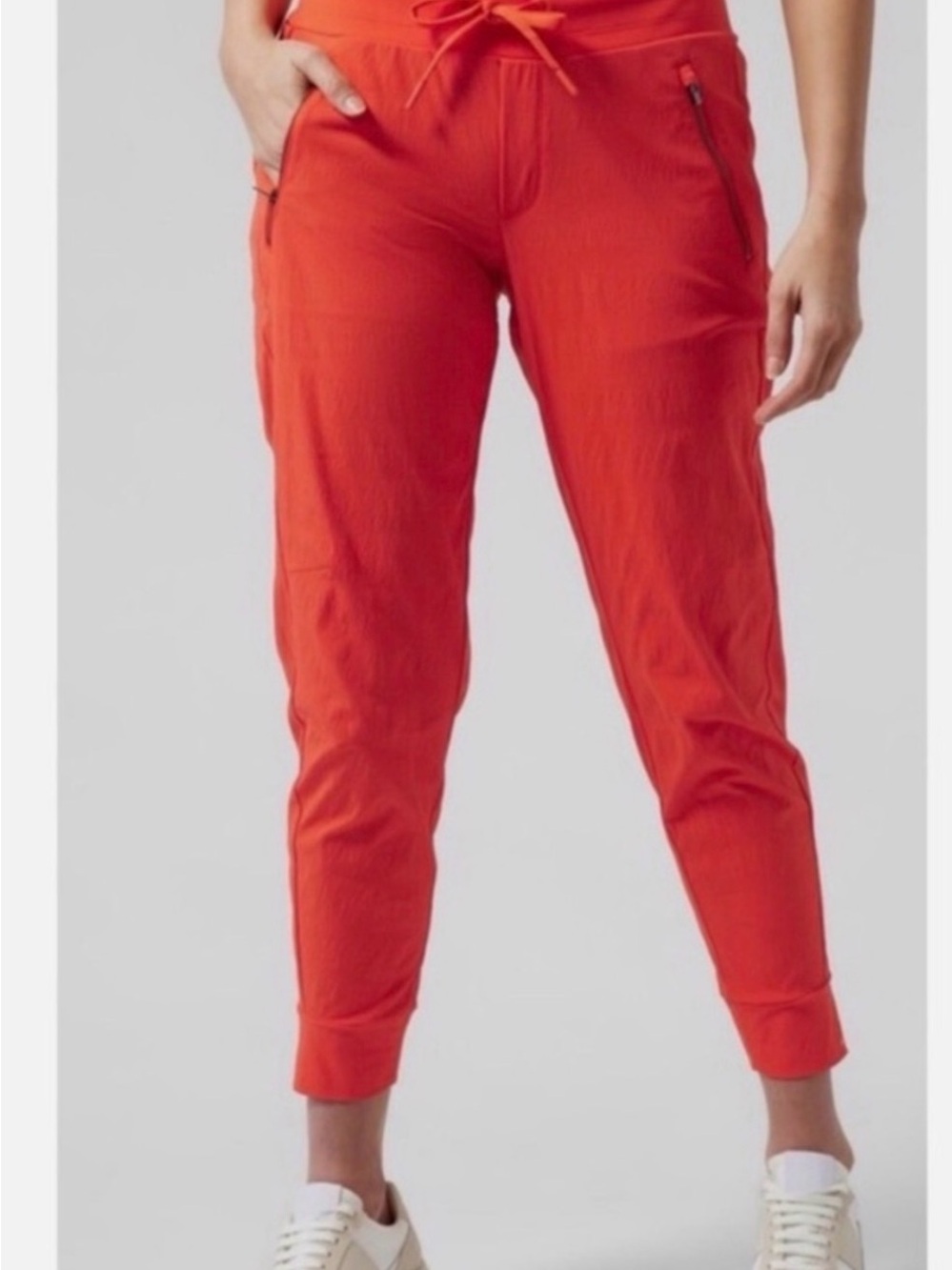 NWT Athleta Trekkie North Jogger Pants Performance Zip Pocket Drawstring Women S
